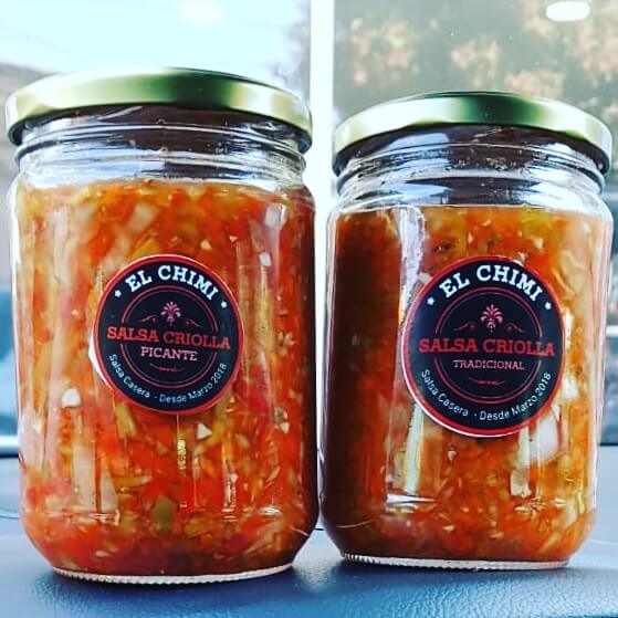 El Chimi. Producto envasado.