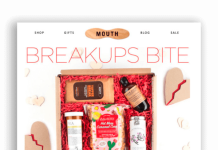 marketing for valentine's day breakups bite