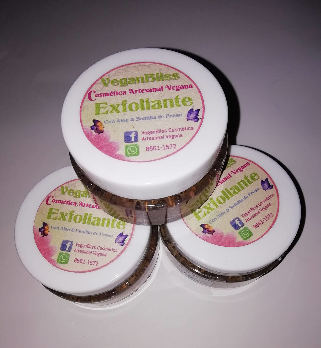 VeganBliss. Cremas exfoliantes veganas.