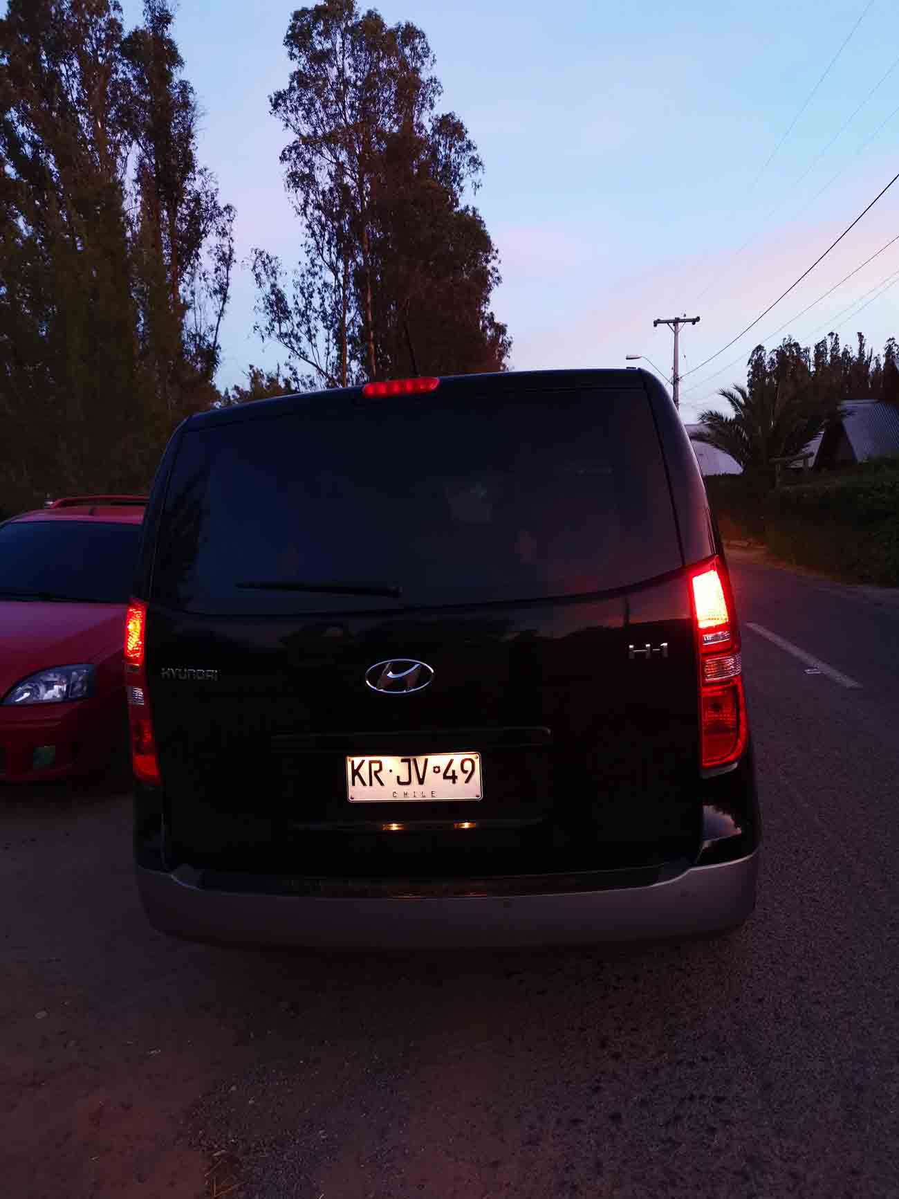 Transfer Casablanca. Parte de atrás del transfer