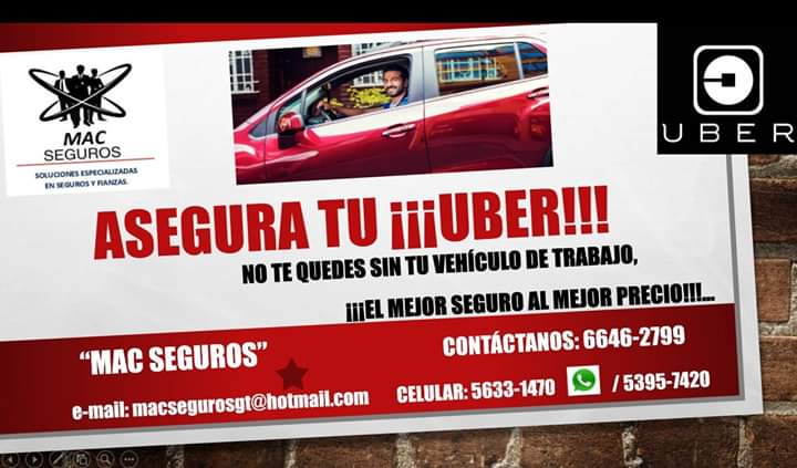 MAC Seguros. Seguro para Uber.