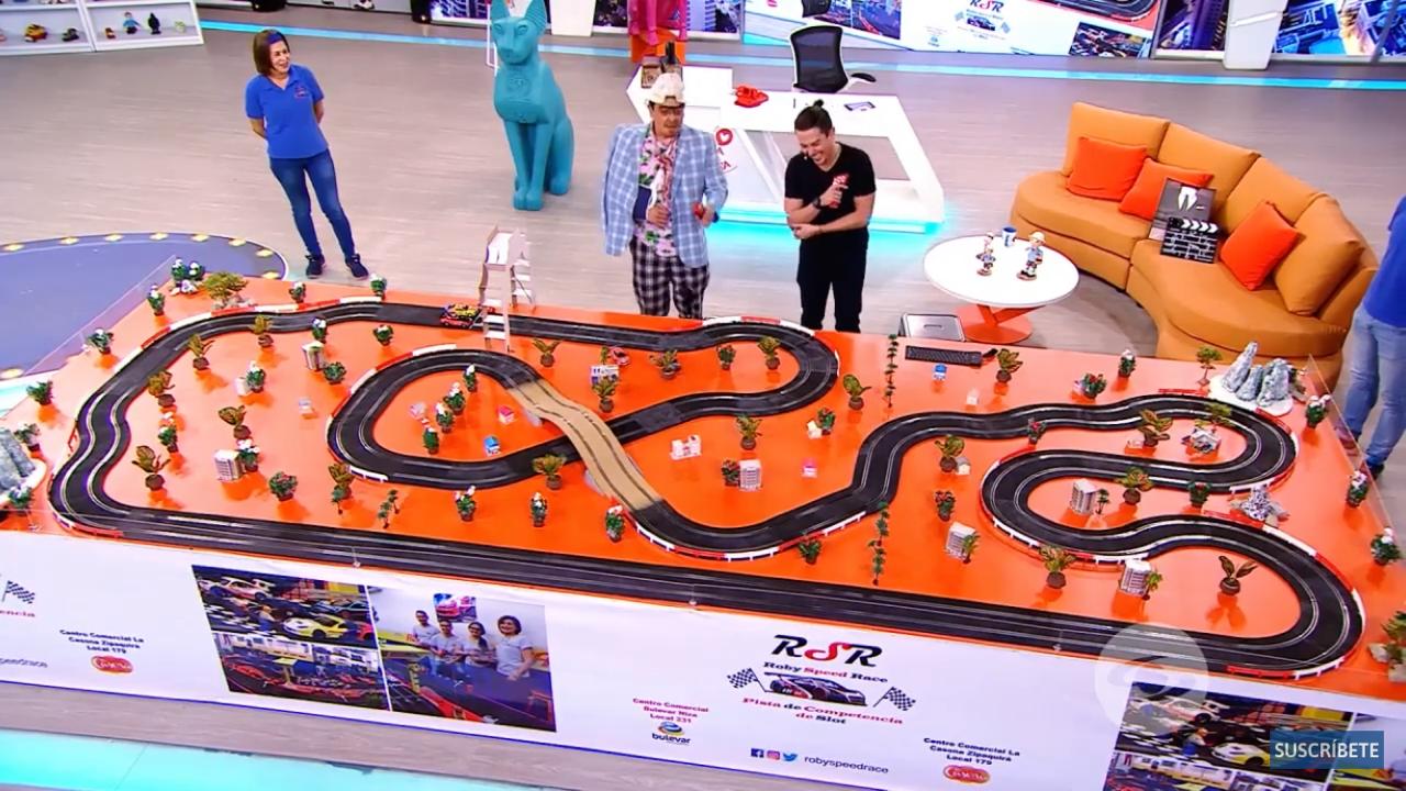 Roby Speed Race. Exhibición en comercial