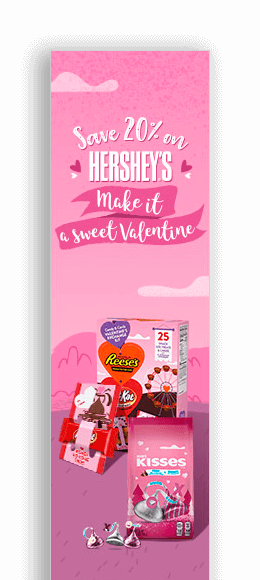 makreting for valentine's day hershey's ad