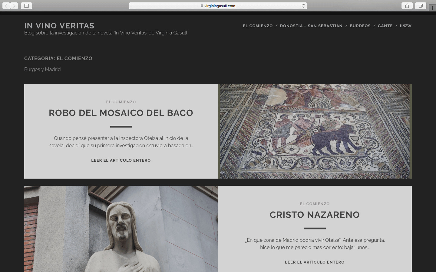 Marketing para escritores. Ejemplo de blog