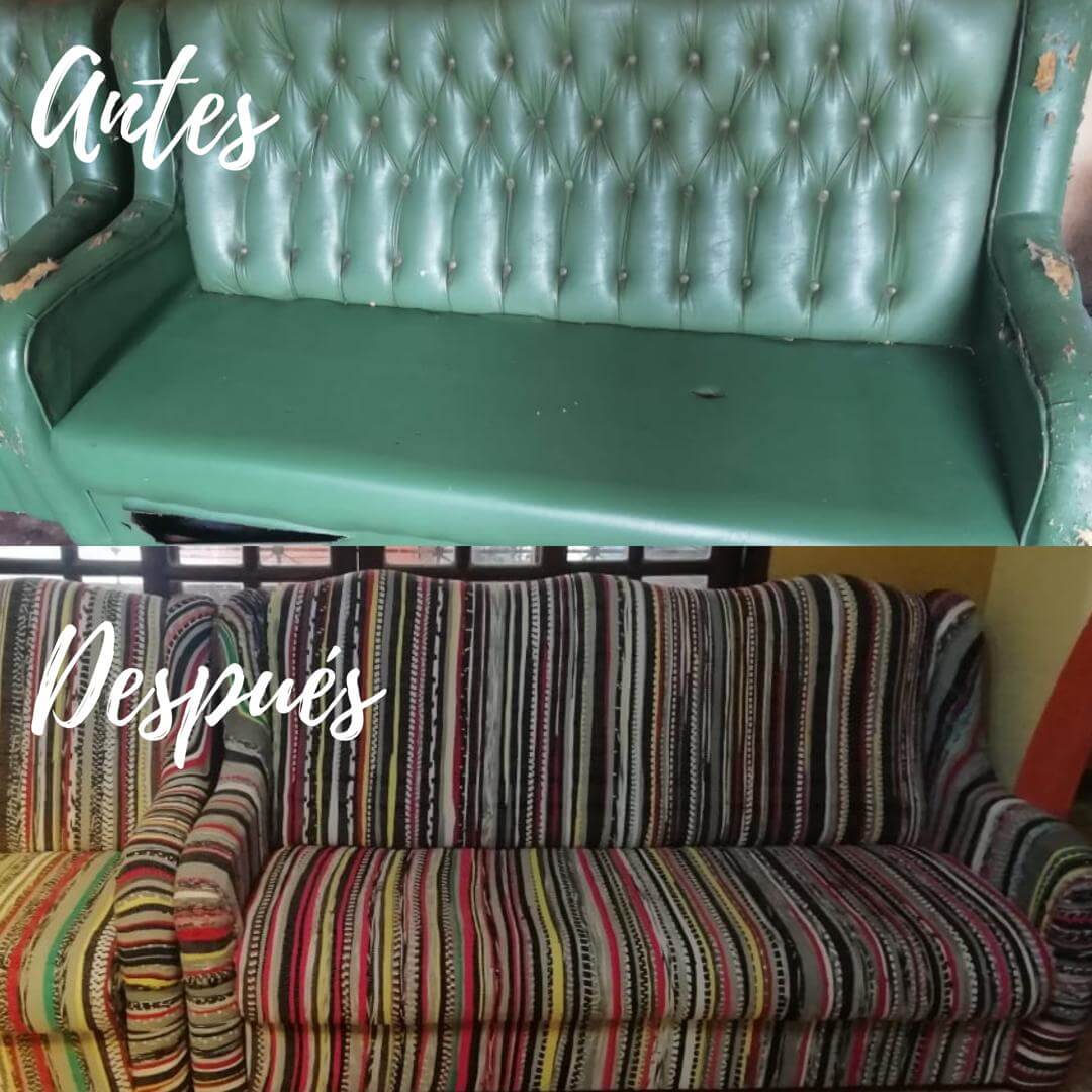 TauyKerana. Retapizado de sofá.