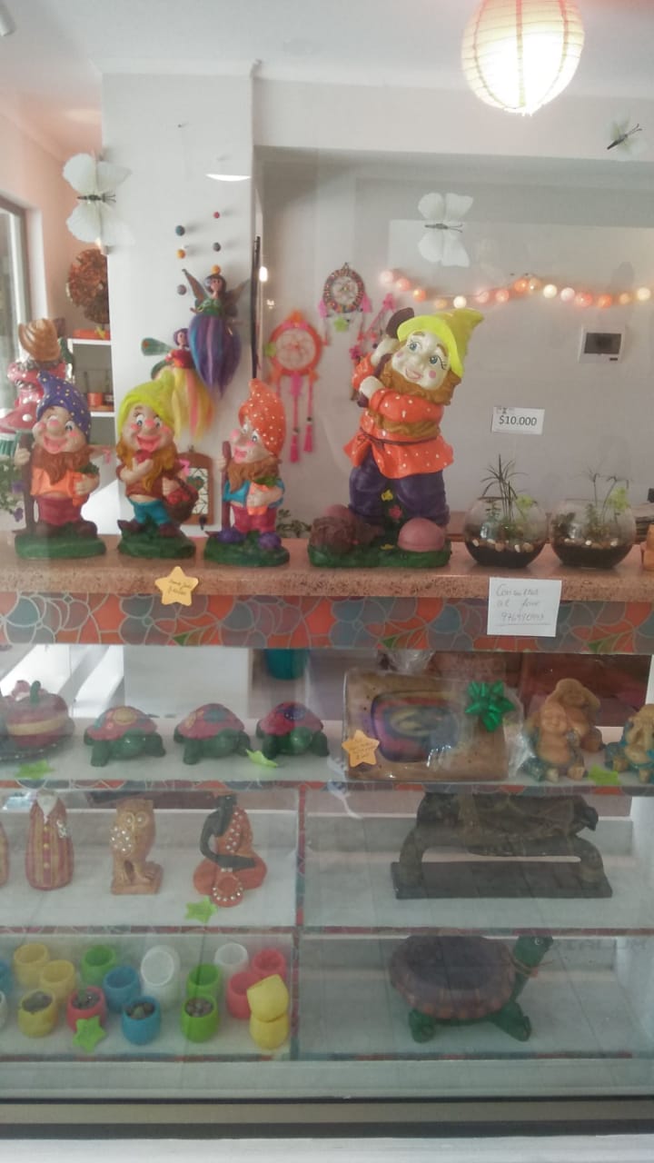 Raimapu Aliwen. Figuras en vitrina.