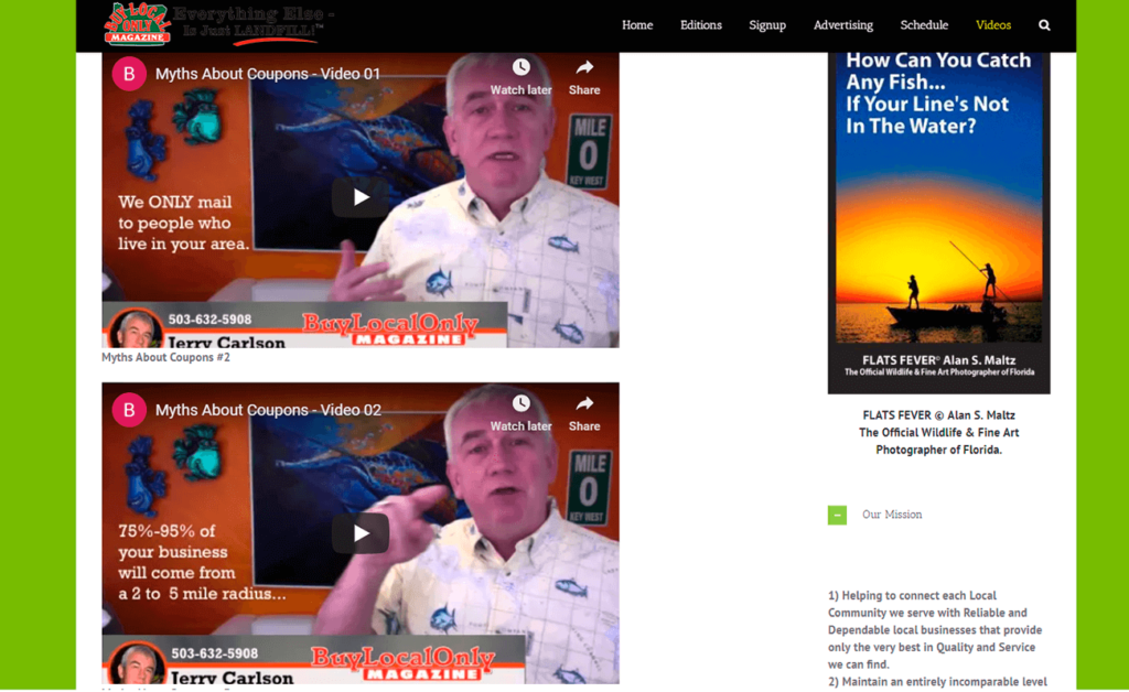 3 publicidad en revistas locales videos de marketing de carlson