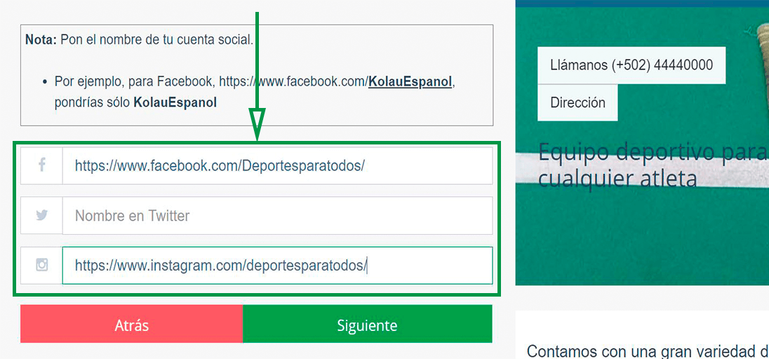 Cómo elegir un nombre de dominio para tu web. Agregar redes sociales