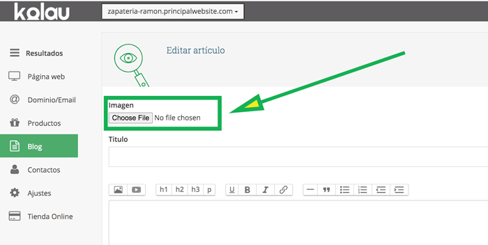crear blog tercer paso