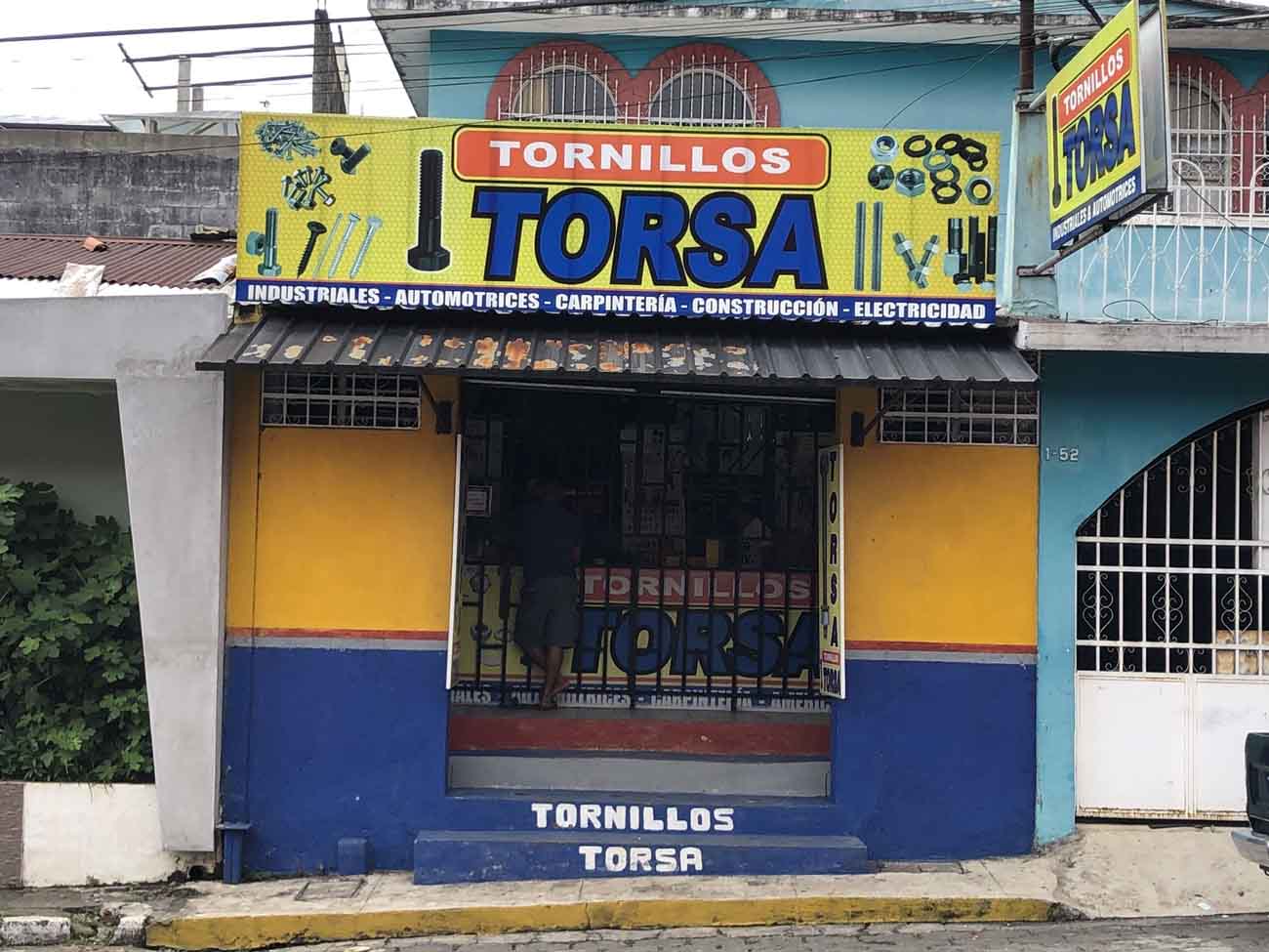 Tornillos Torsa. Exterior del local