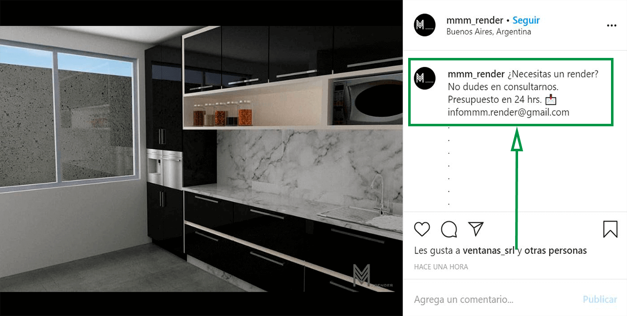 Estrategias de marketing para diseño de interiores. Instagram Ads.