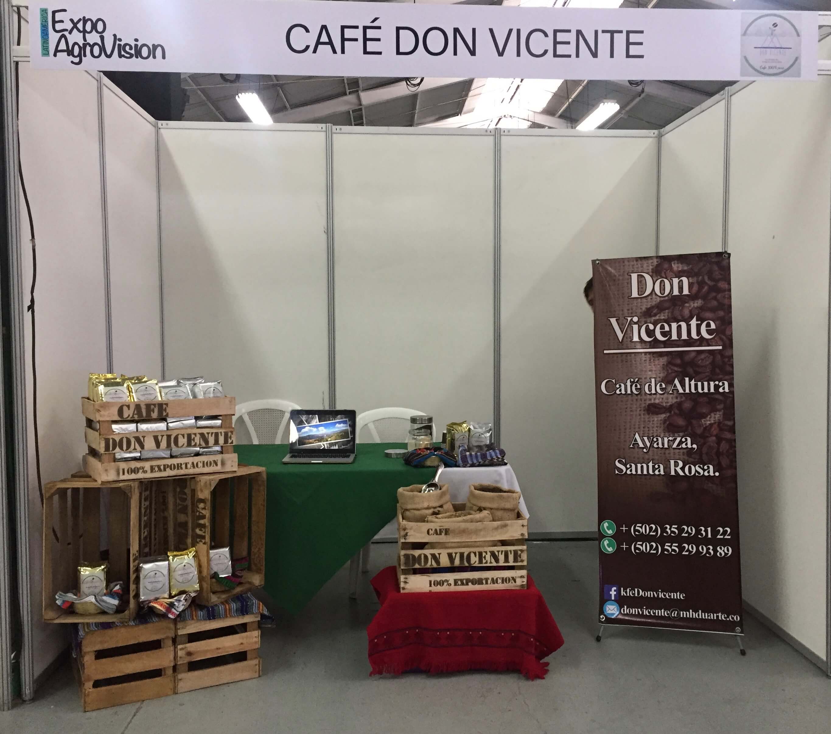 Café Don Vicente en la Expo AgroVisión.