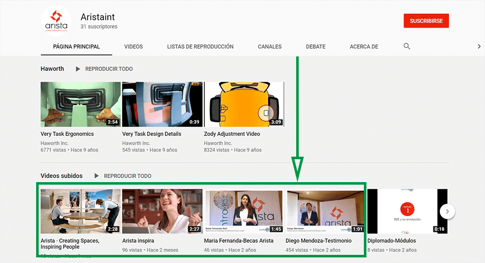 Estrategias de Marketing para diseño de interiores. Canal de YouTube de Arista.
