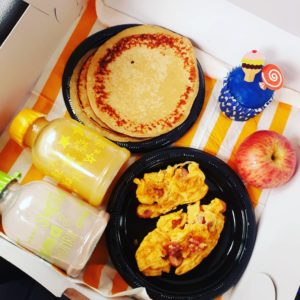 Mahori Artesanal. Desayuno con huevos revueltos