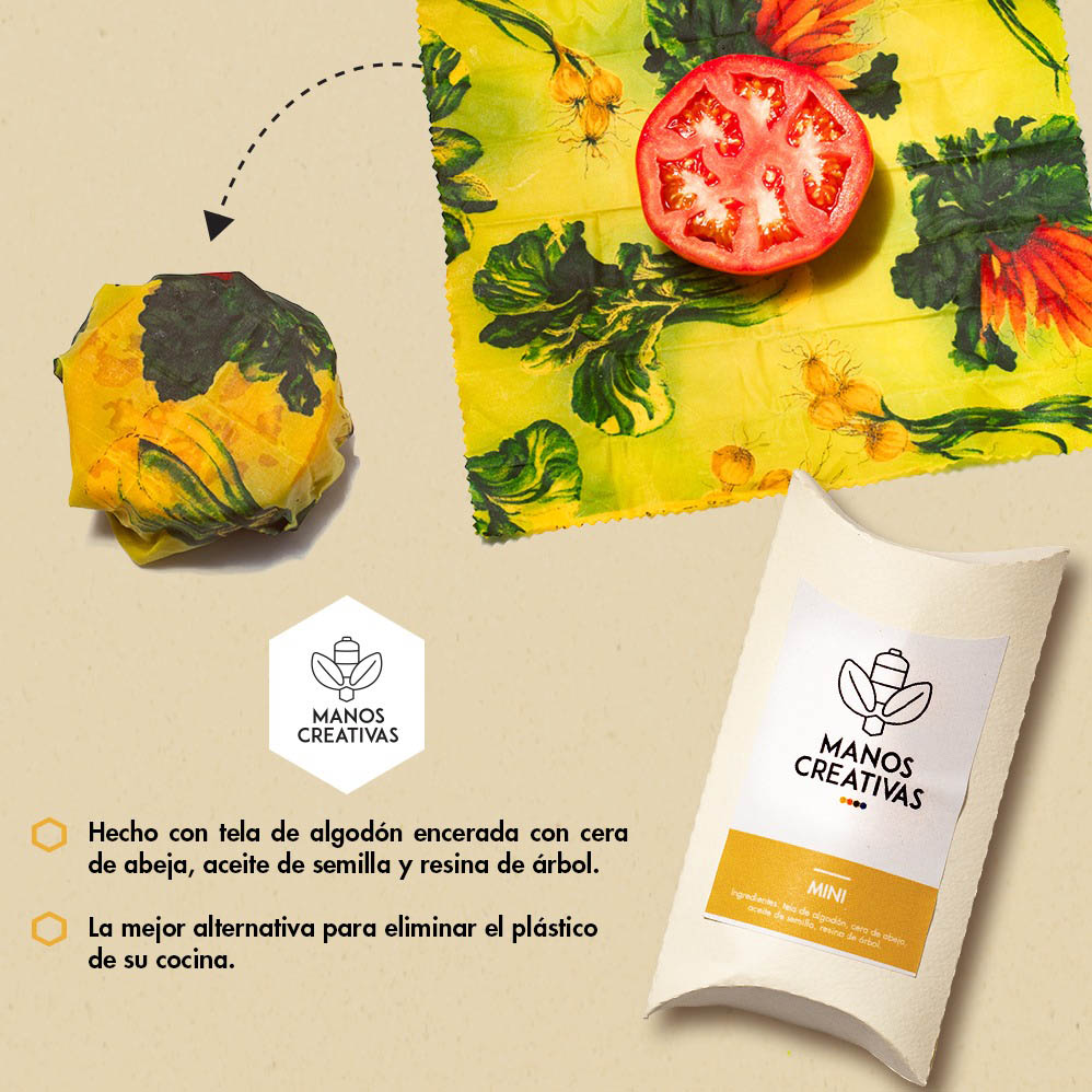 MANOS CREATIVAS. PRODUCTO HECHO DE ALGODÓN