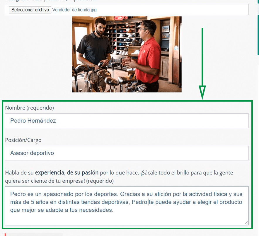 Cómo elegir un nombre de dominio para tu web. Imagen de asesor deportivo